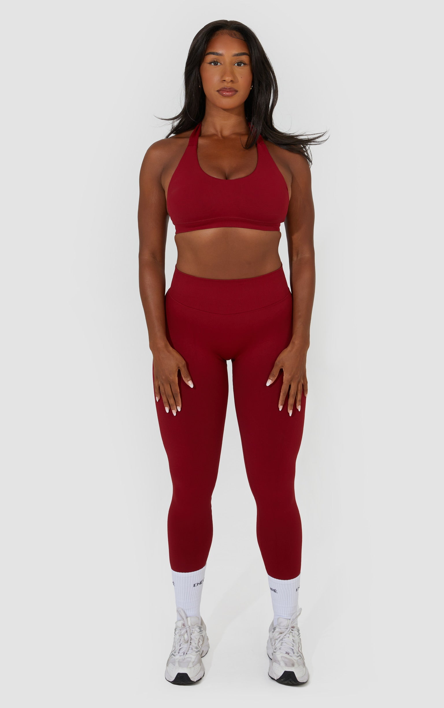 Cute Workout Sets Women Seamless Gym Outfits ABOCIW Women's 2 Piece Workout Sets - Seamless Halter Sports Bra & Scrunch Butt Shorts Gym Outfits 2 Piece Set Women Outfit Workout Clothes Women