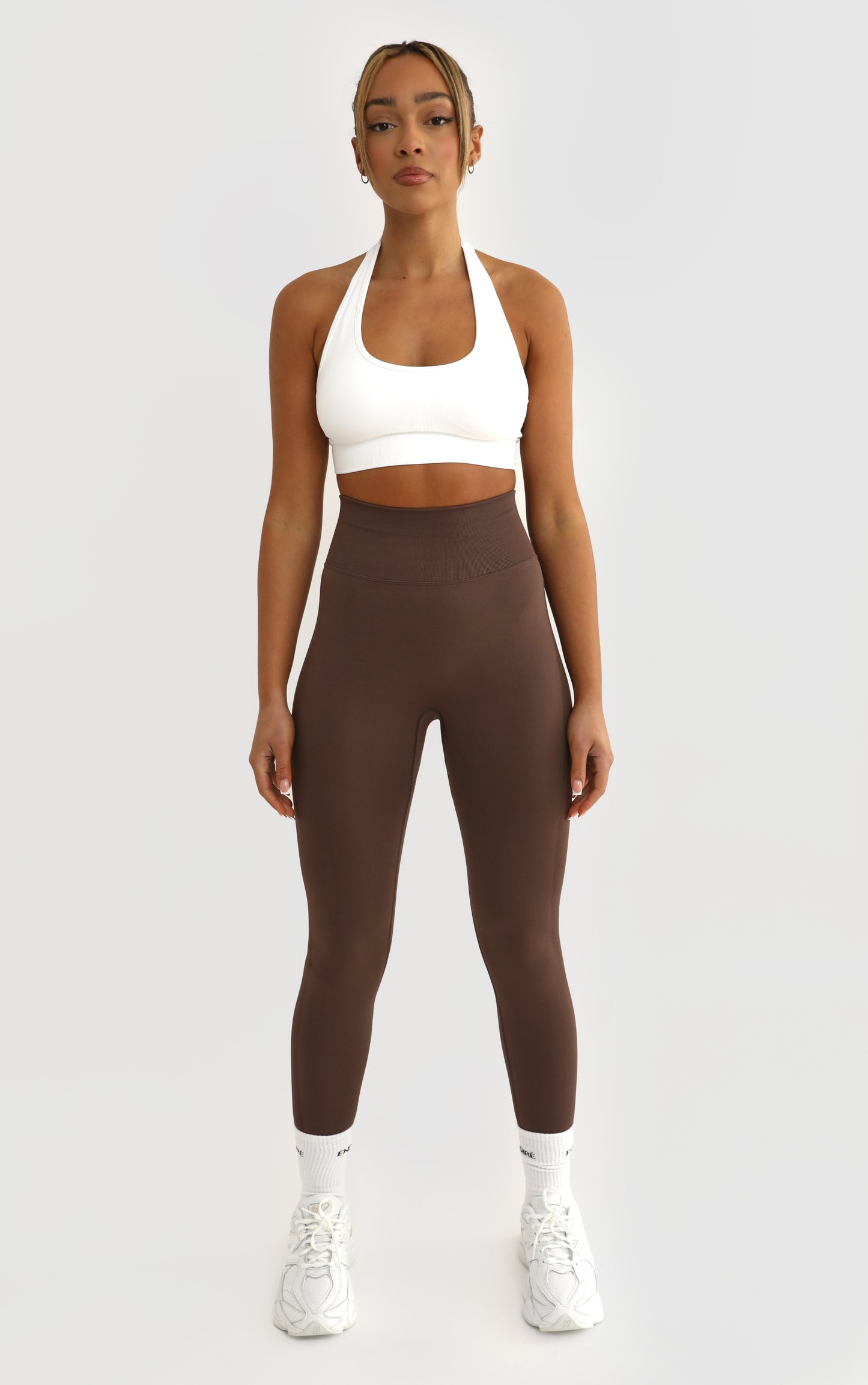 Essentials Scrunch Seamless Leggings - Chocolate Brown