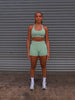 Elevate Halter Neck Bra - Pistachio