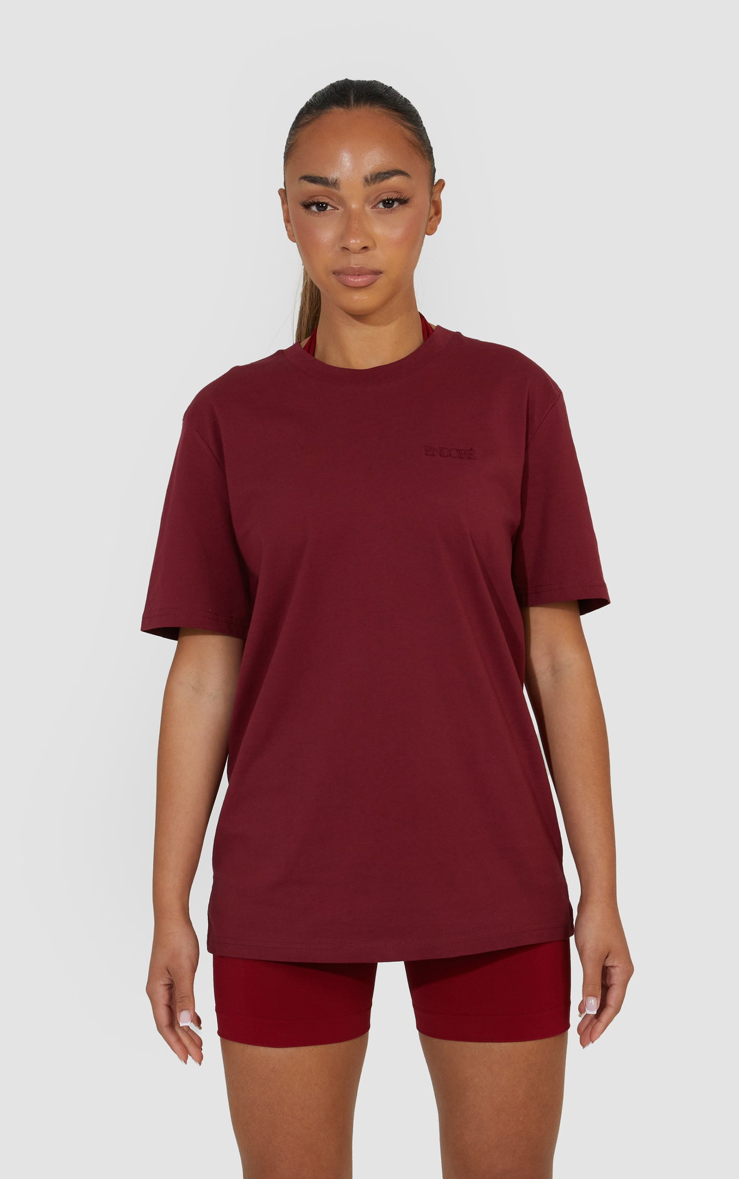 Unisex Oversized Tee - Wine