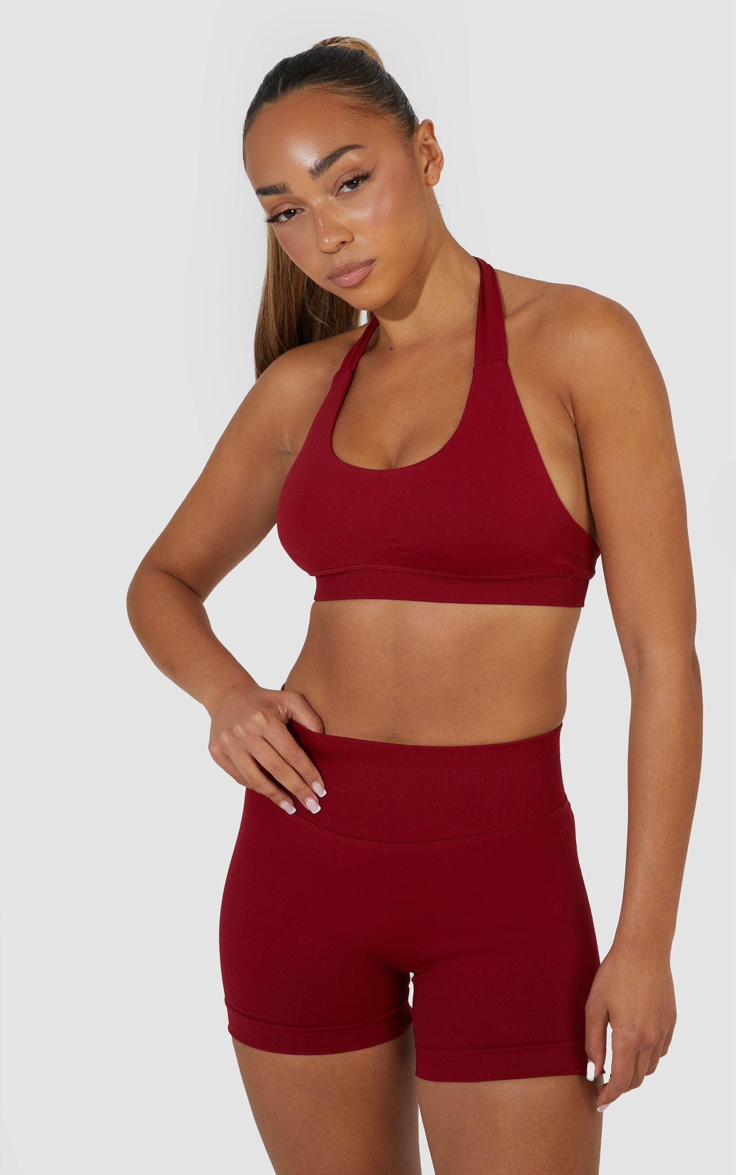 Elevate Scrunch Bum Shorts - Wine