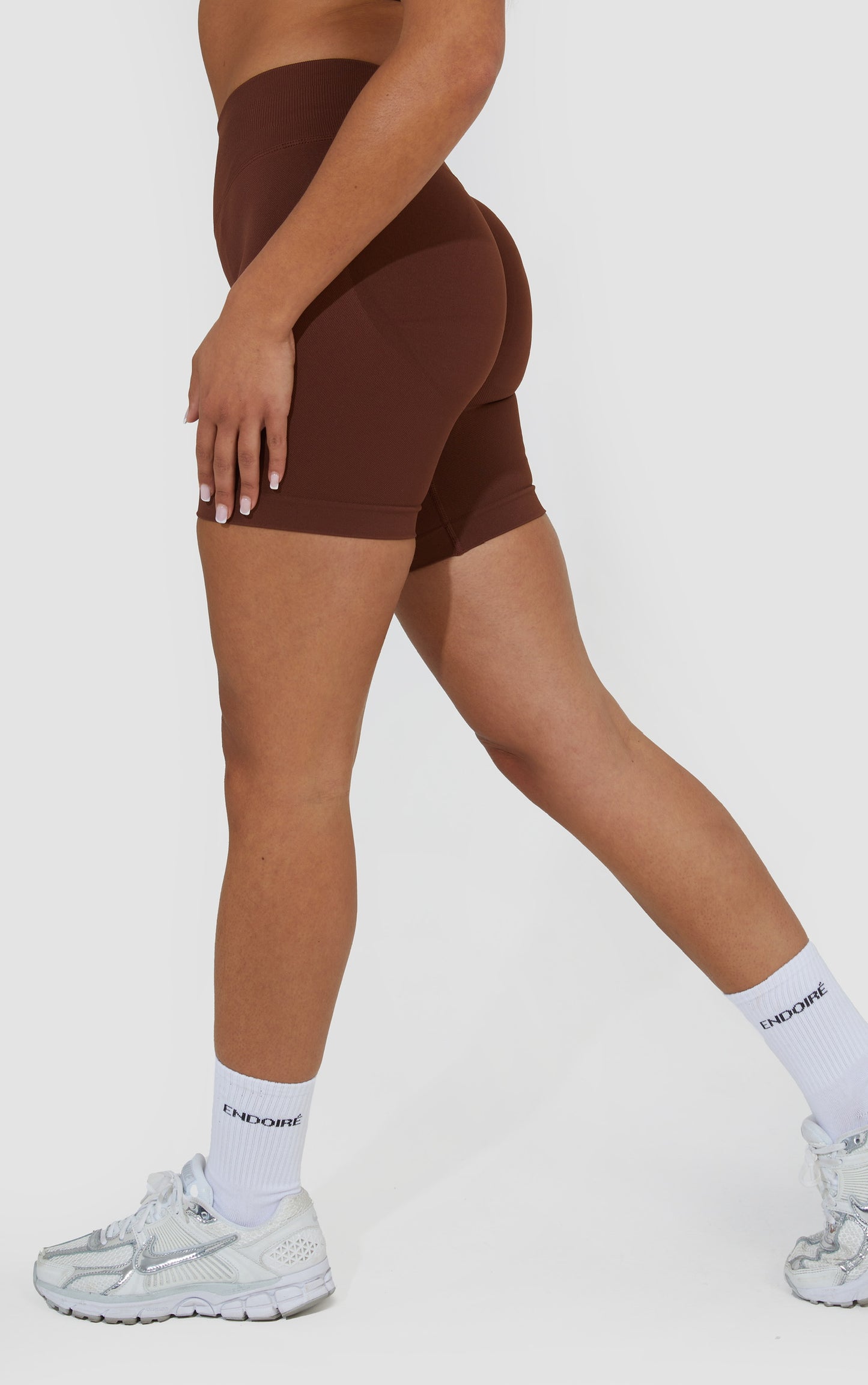 Elevate Scrunch Bum Shorts - Brown