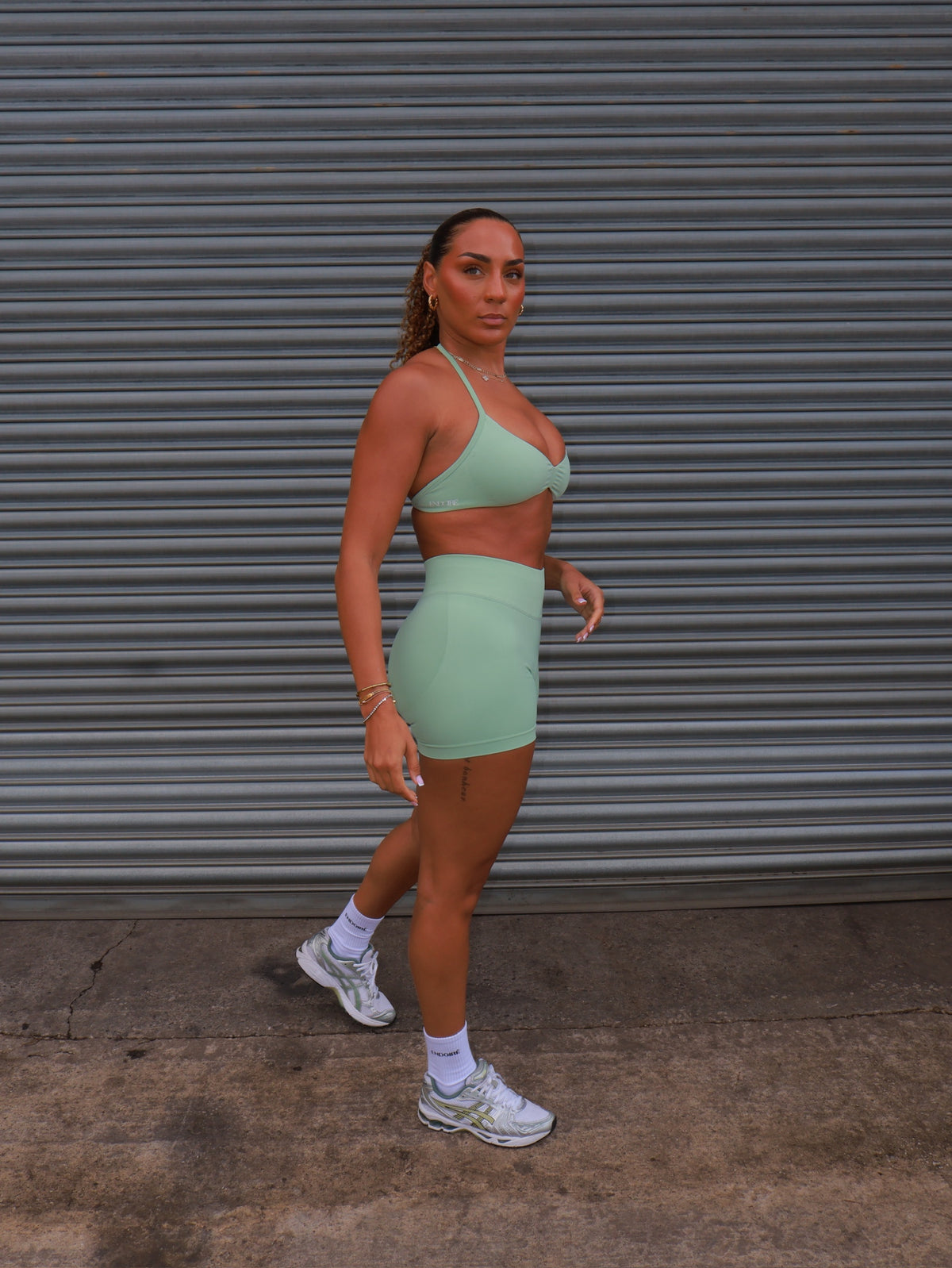 Elevate Scrunch Bum Shorts - Pistachio