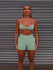 Elevate Halter Neck Strappy Bra - Pistachio