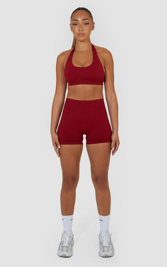 Elevate Scrunch Bum Shorts - Wine
