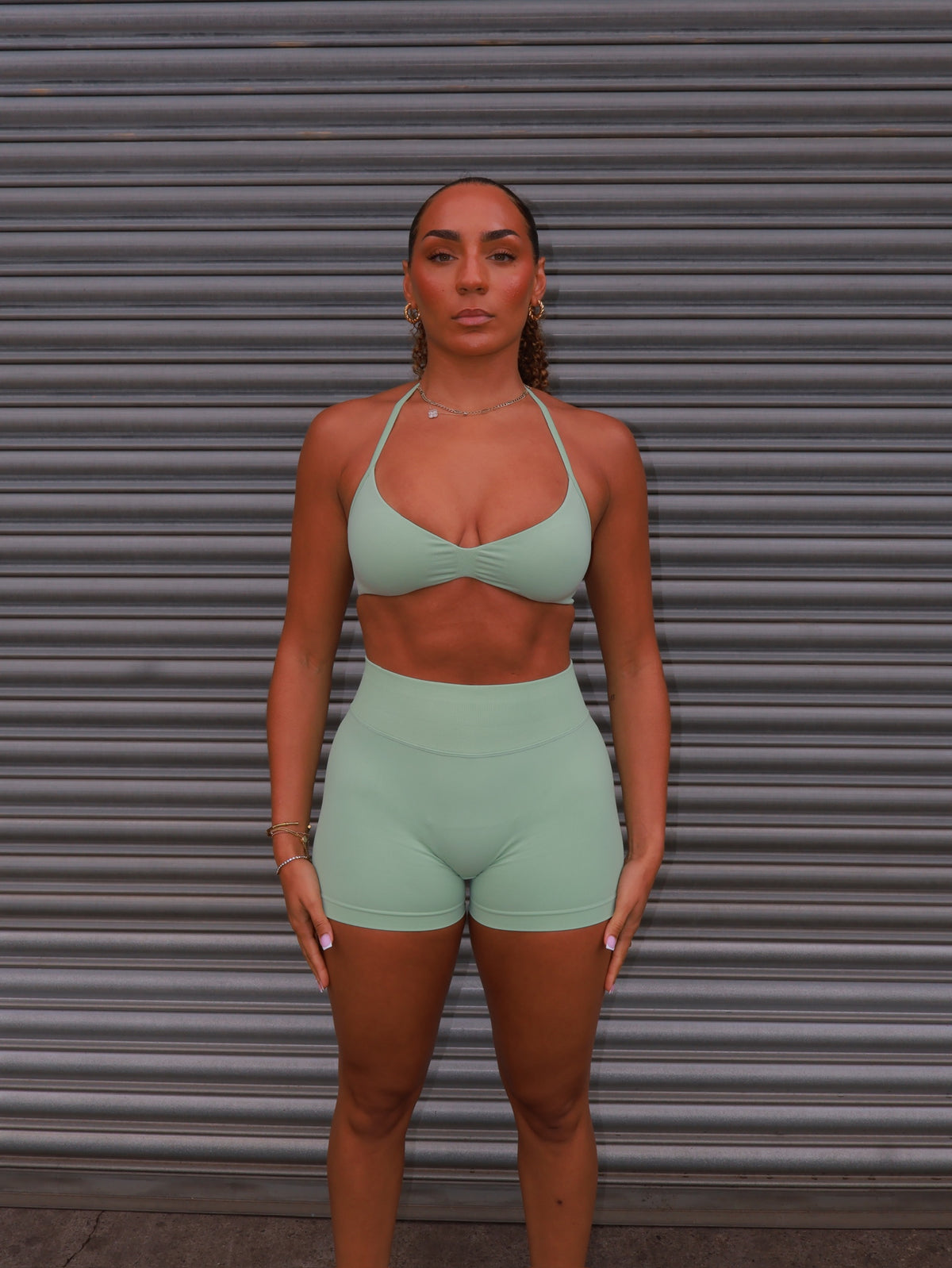 Elevate Scrunch Bum Shorts - Pistachio