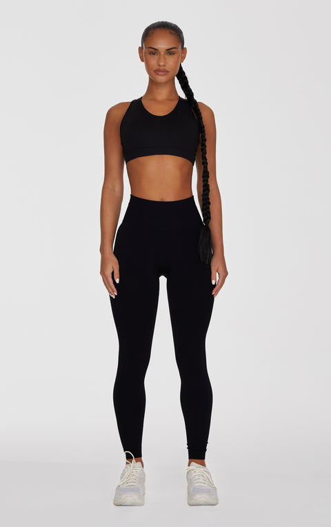 Scrunch Seamless Leggings - Black